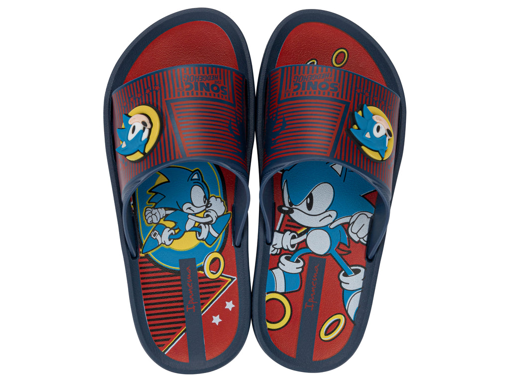 Sandalia Infantil Azul/Rojo Sonic Slide Ipanema