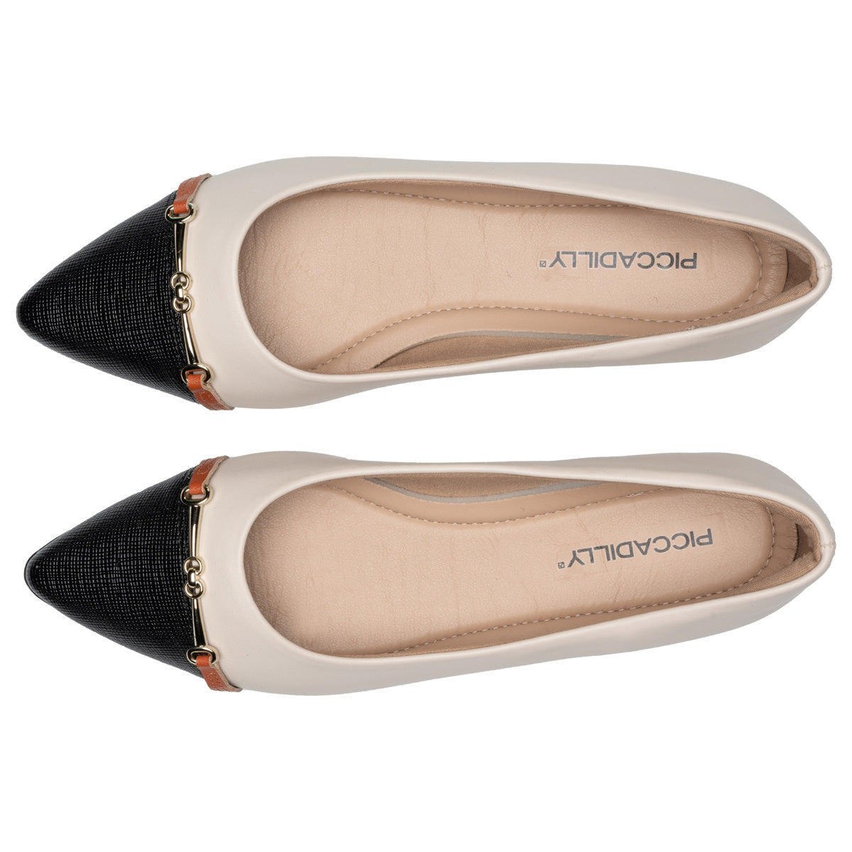 Zapato Mujer Negro/Hueso Ana 629 Piccadilly