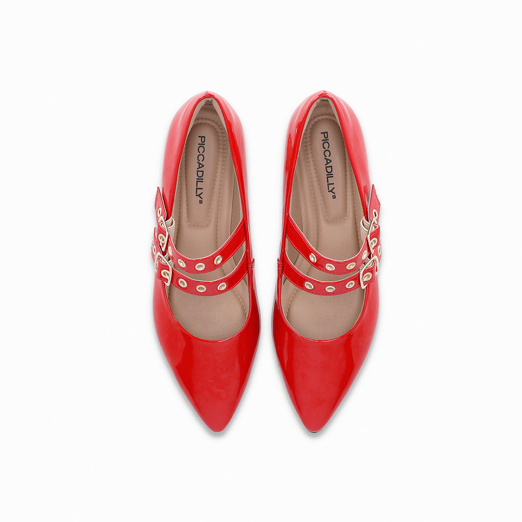 Zapato Mary Jane Ana Rojo