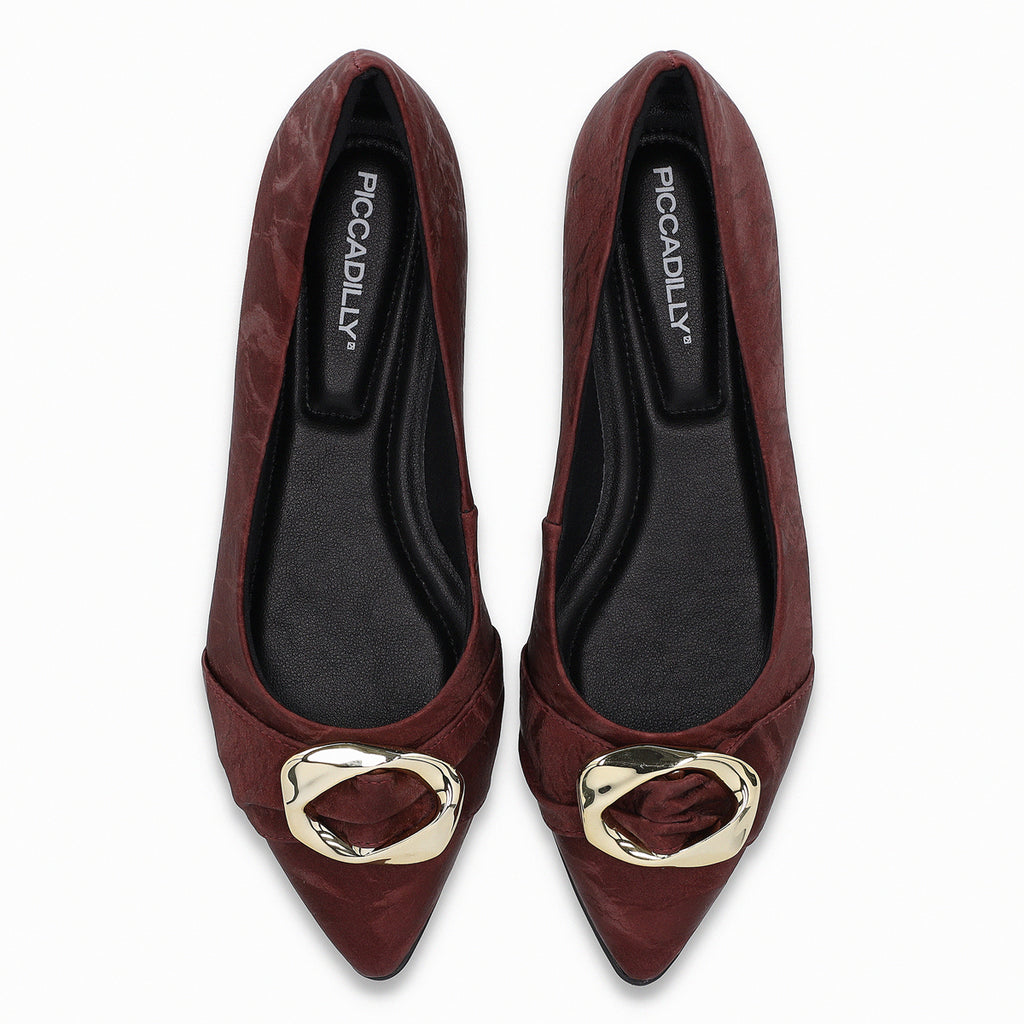 Zapato Mujer Burdeo/Dorado Ana Piccadilly