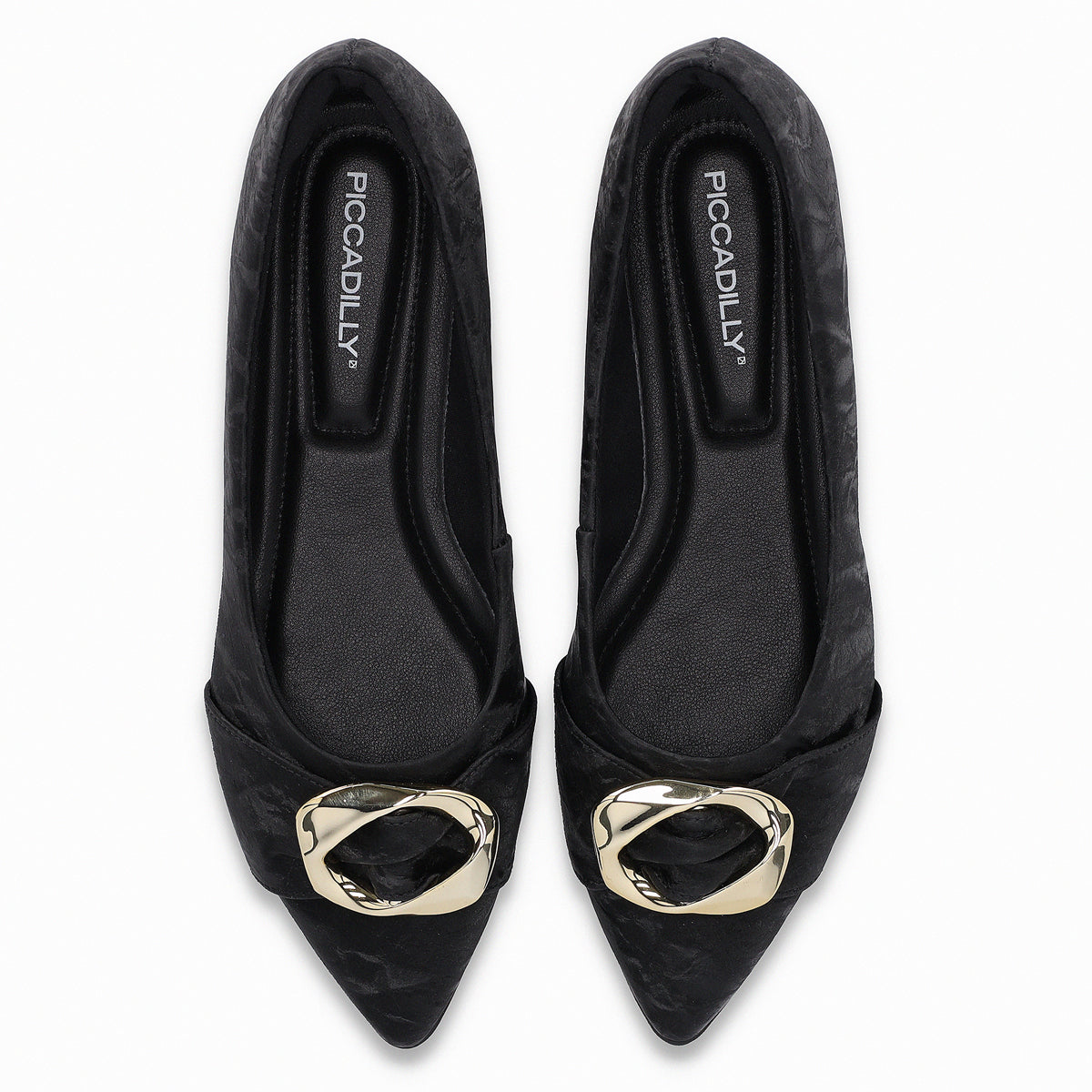 Zapato Mujer Negro/Dorado Ana 01 Piccadilly