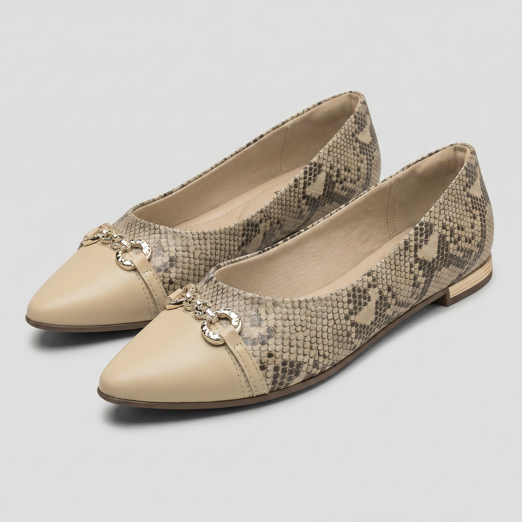 Zapato Mujer Reptil/Beige Ana 02 Piccadilly