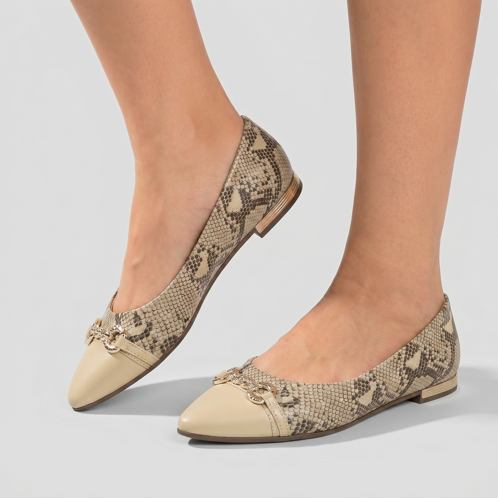 Zapato Mujer Reptil/Beige Ana 02 Piccadilly