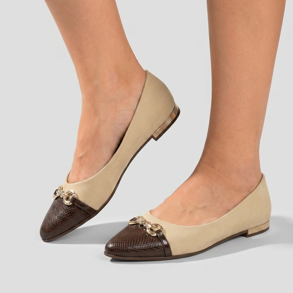 Zapato Mujer Vainilla/Chocolate Ana 02 Piccadilly