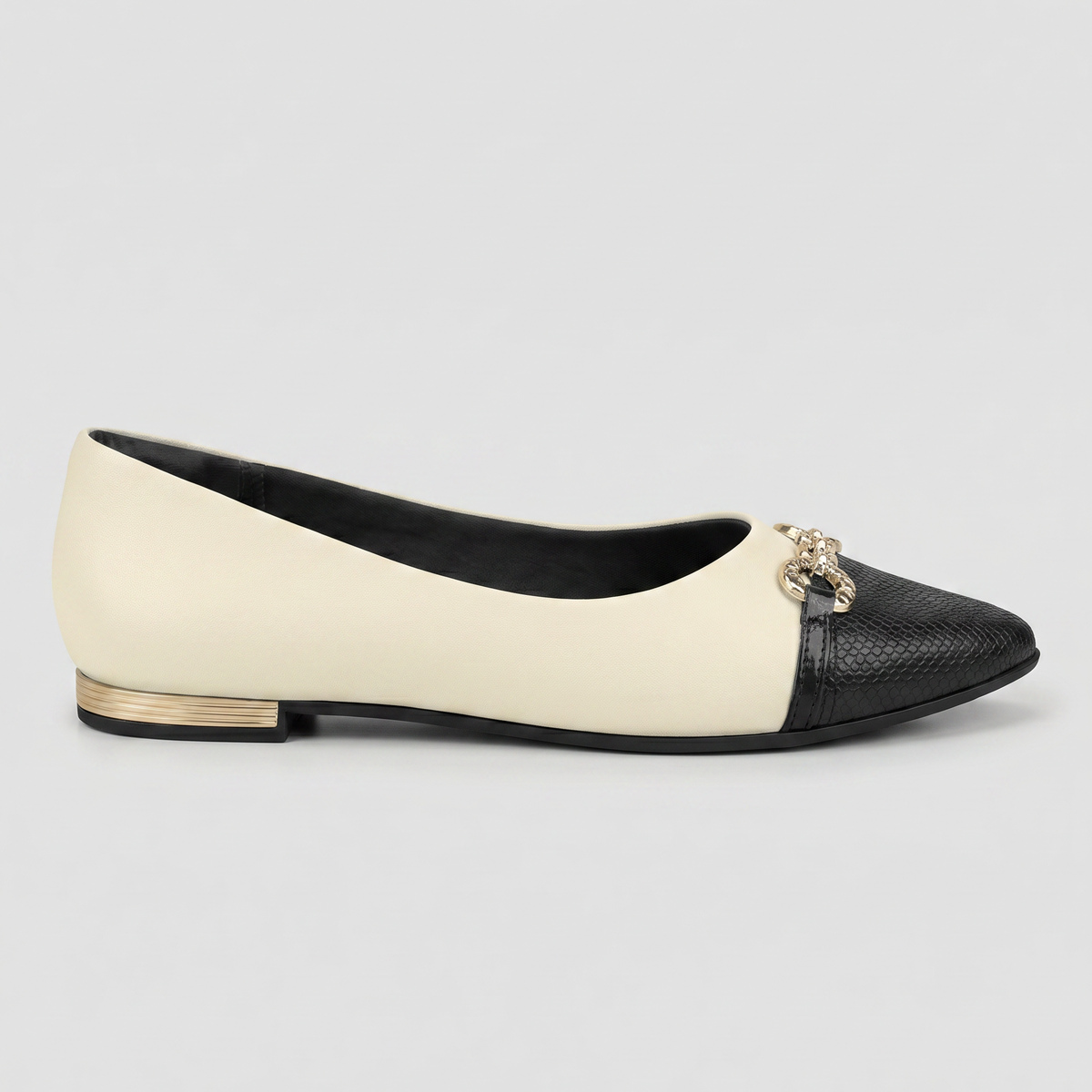 Zapato Mujer Crema/Negro Ana 02 Piccadilly