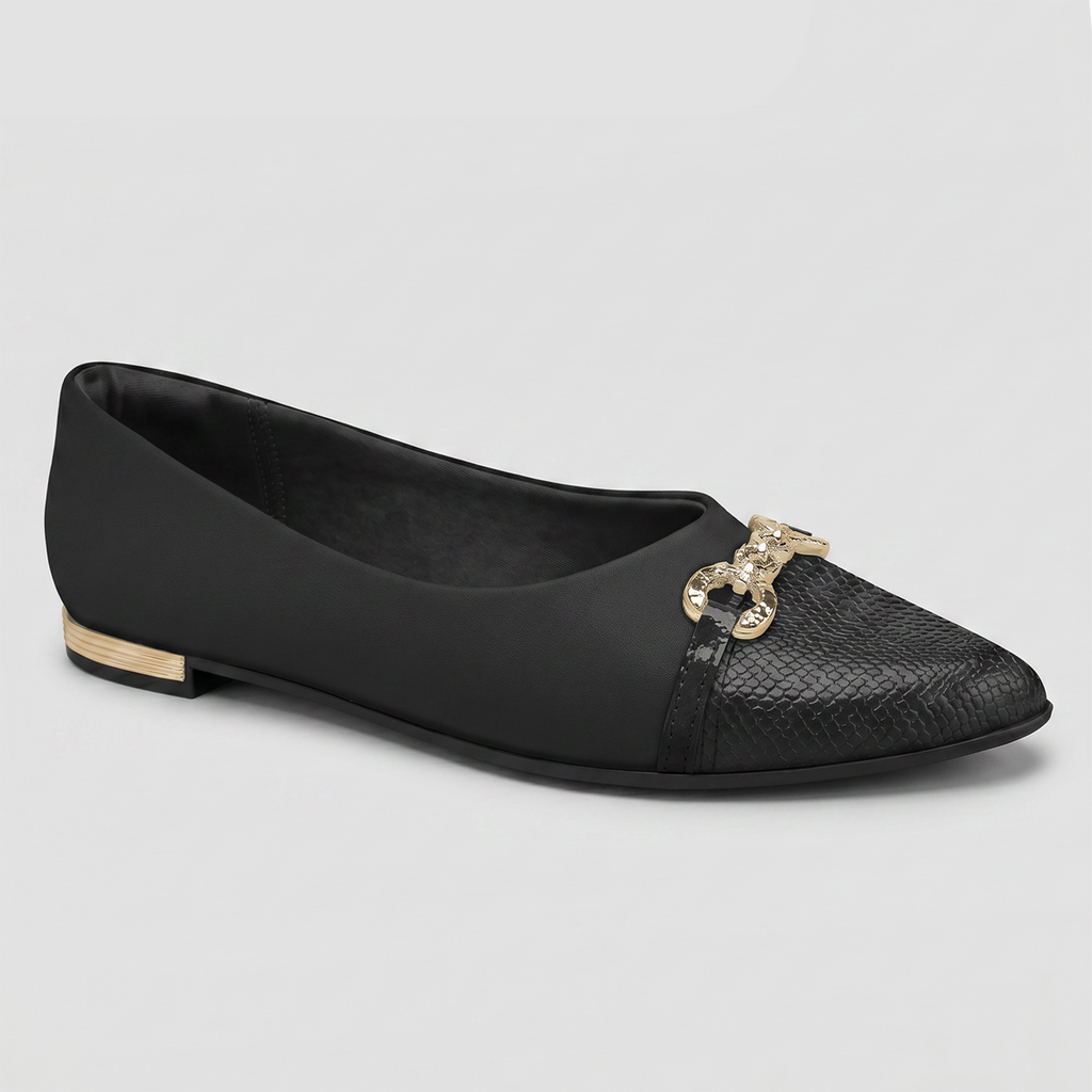 Zapato Mujer Negro/Dorado Ana 02 Piccadilly
