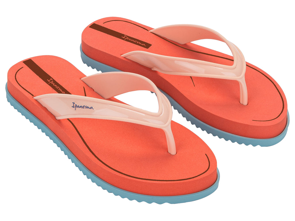 Sandalia Mujer Naranja/Beige Rio Ipanema