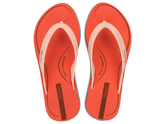 Sandalia Mujer Naranja/Beige Rio Ipanema