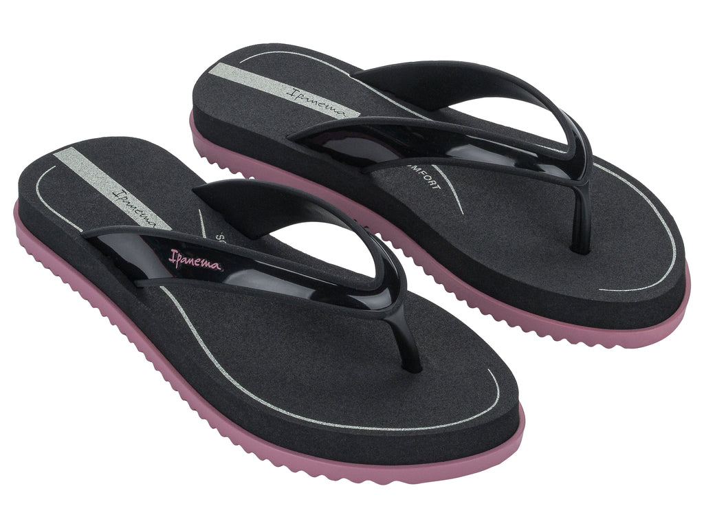 Sandalia Mujer Negro/Lila Rio Ipanema