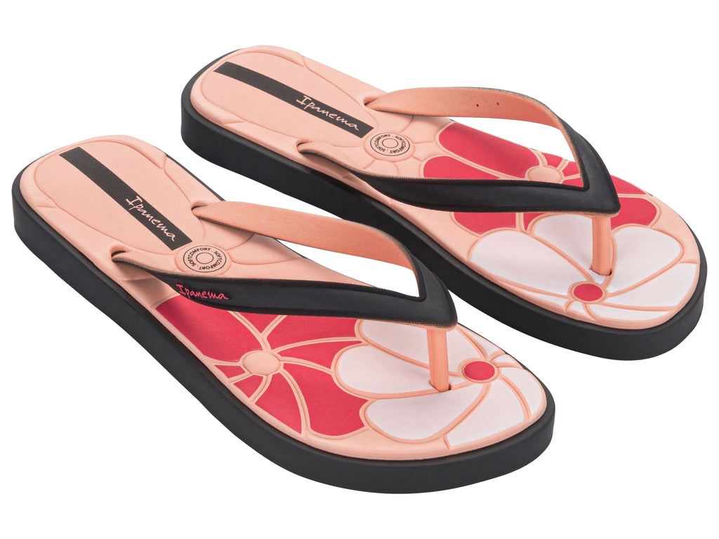 Sandalia Mujer Negro/Rosa Classic Comfy Ipanema