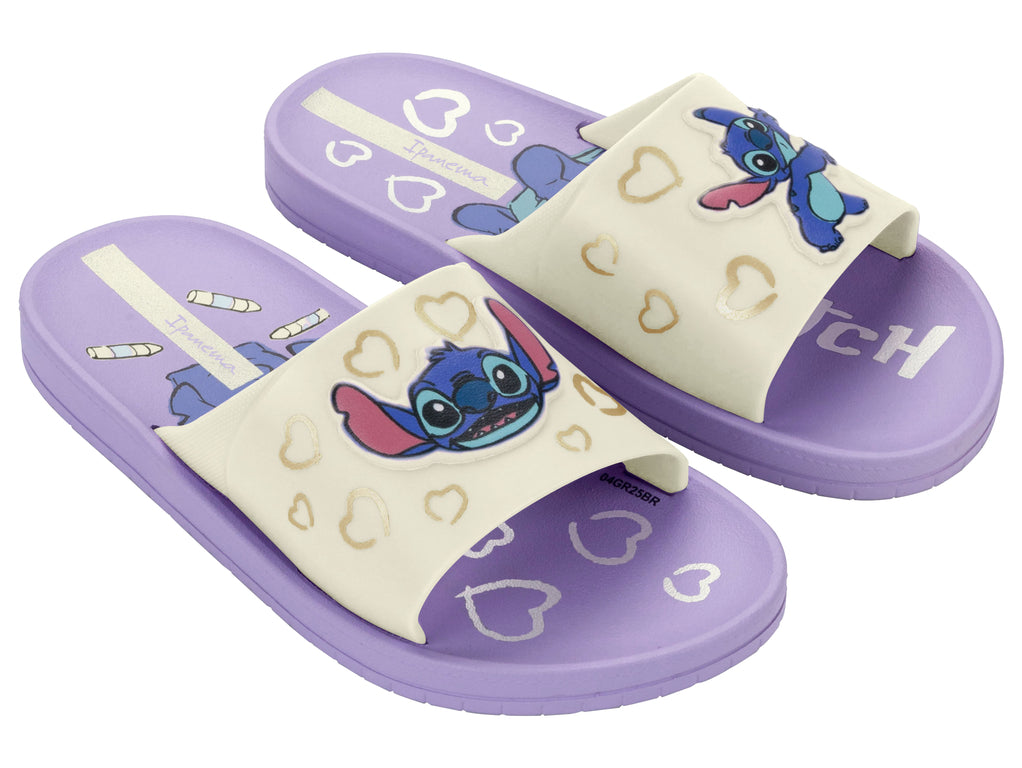 Sandalia Infantil Beige/Lila Disney Fun Ipanema