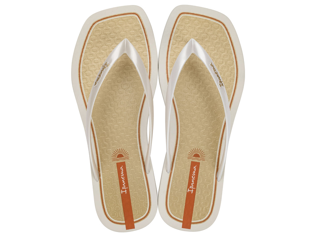 Sandalia Mujer Beige/Dorado Edge Glam Ipanema