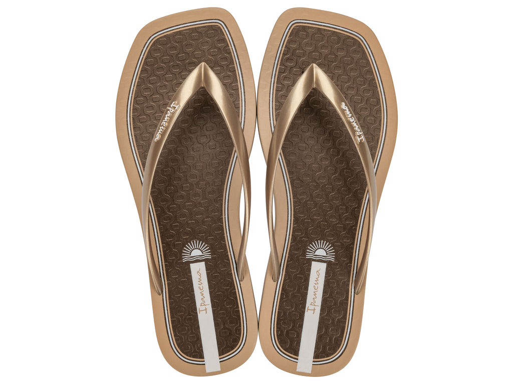 Sandalia Mujer Beige/Bronce Edge Glam Ipanema