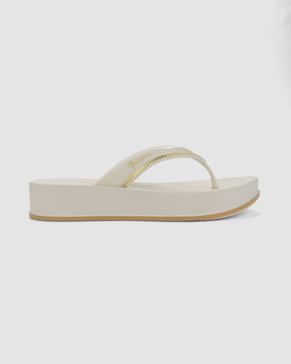Sandalia Mujer Beige Shine Up Ipanema