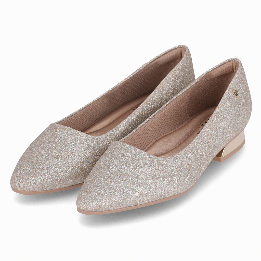 Zapato Mujer Champagne/Glitter Silvia Piccadilly