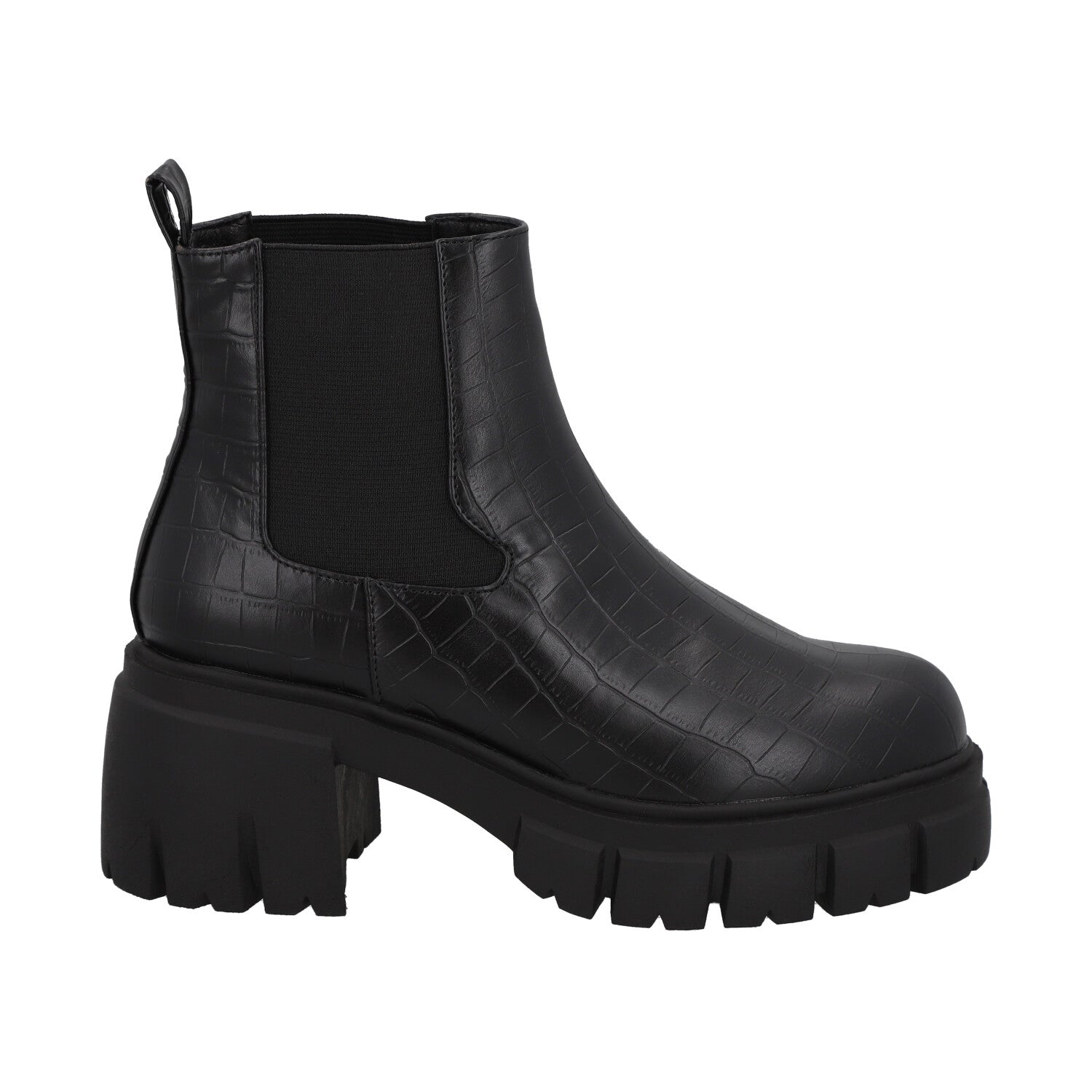 Botin Mujer Negro Plataforma Cecilia Detogni