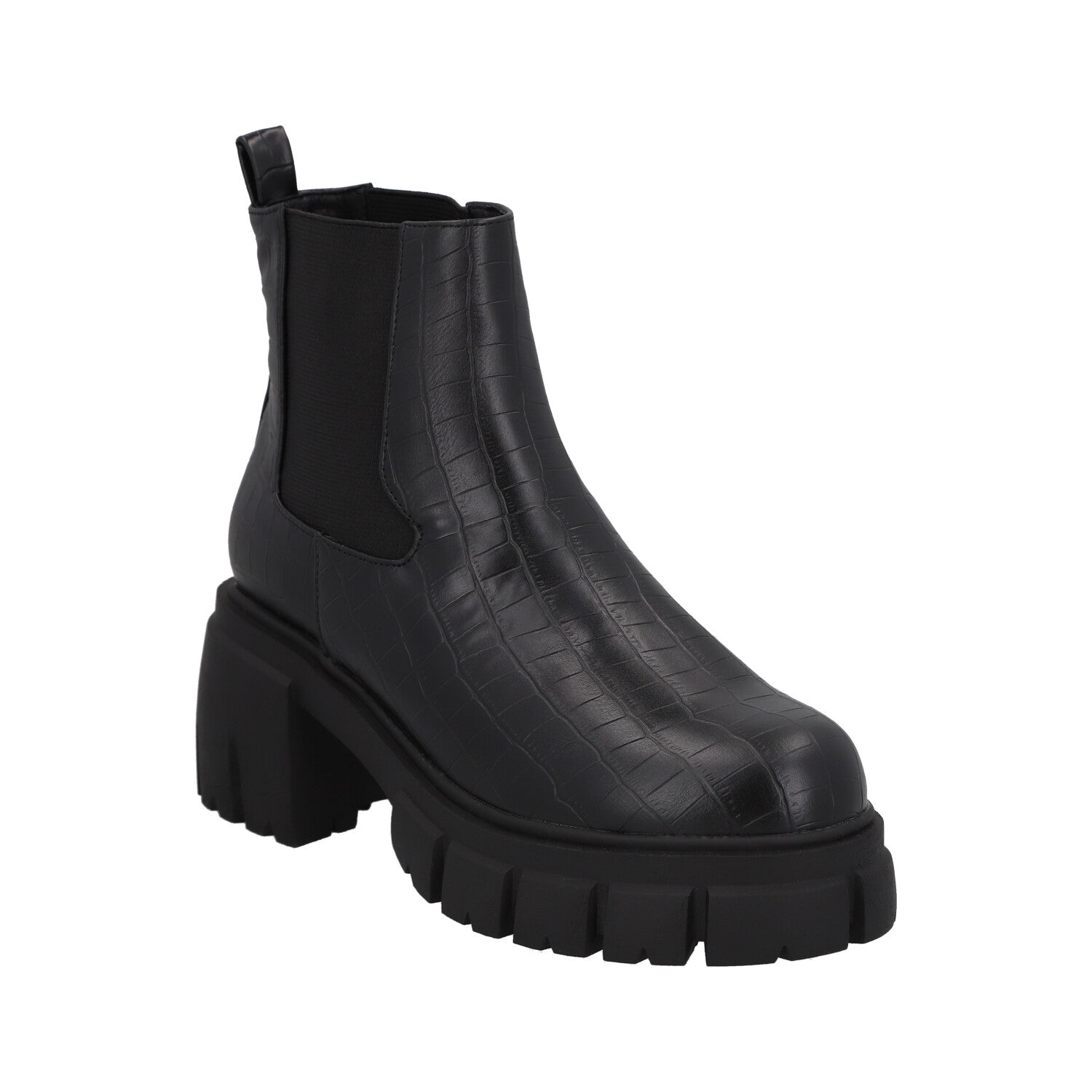 Botin Mujer Negro Plataforma Cecilia Detogni