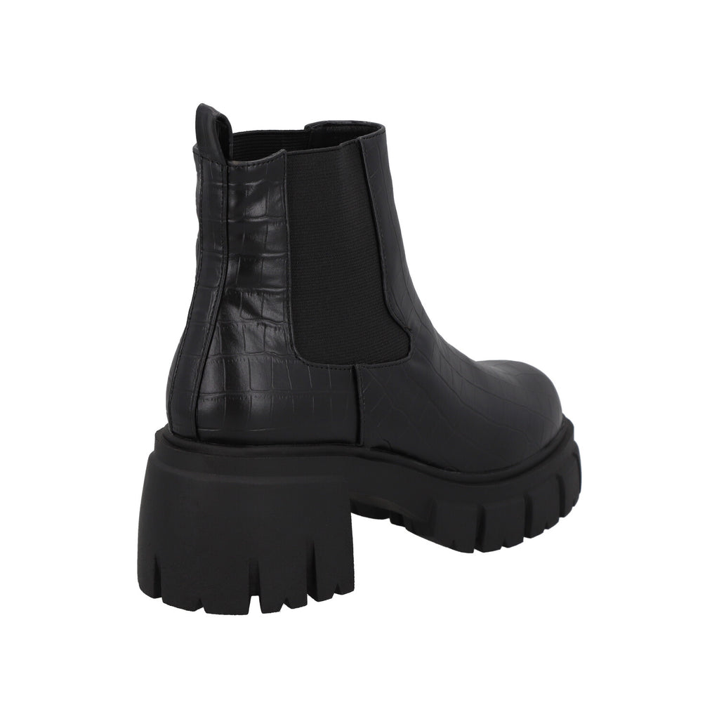 Botin Mujer Negro Plataforma Cecilia Detogni