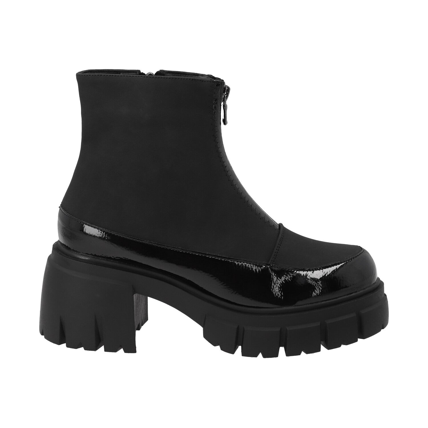 Botin Mujer Negro Plataforma Eva Detogni