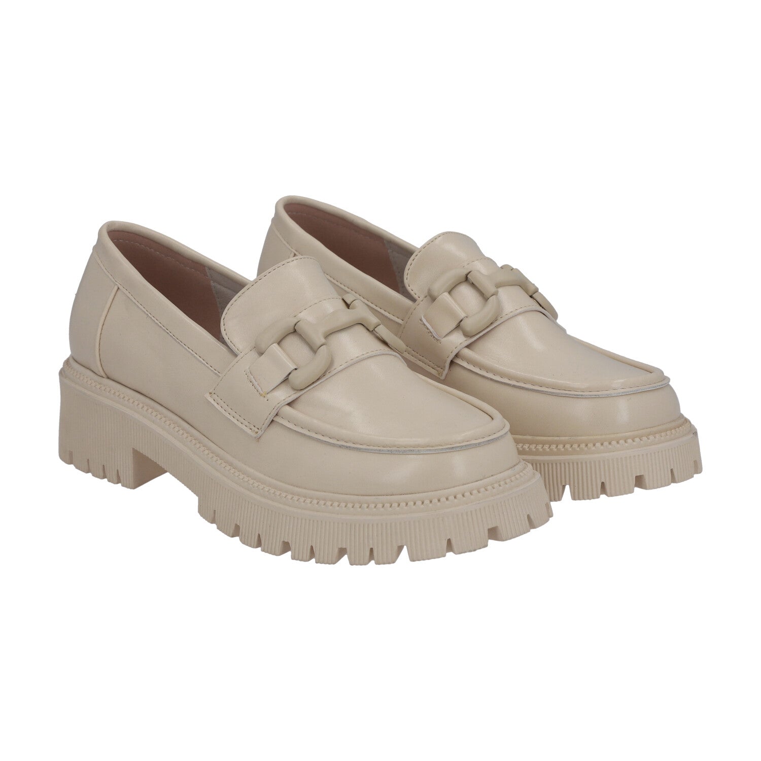 Mocasin Mujer Beige Adela Detogni
