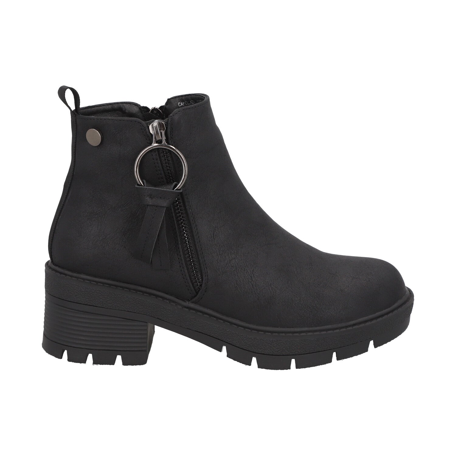 Botin Mujer Negro Plataforma Ester Detogni