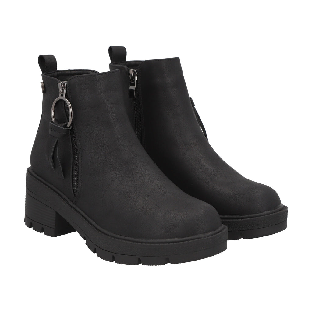 Botin Mujer Negro Plataforma Ester Detogni