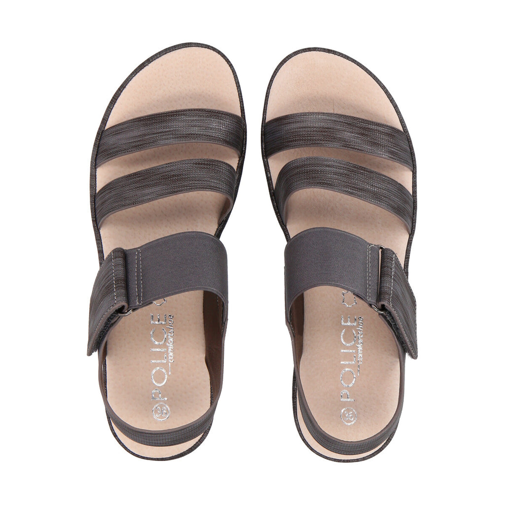 Sandalia Mujer Gris Macu Police