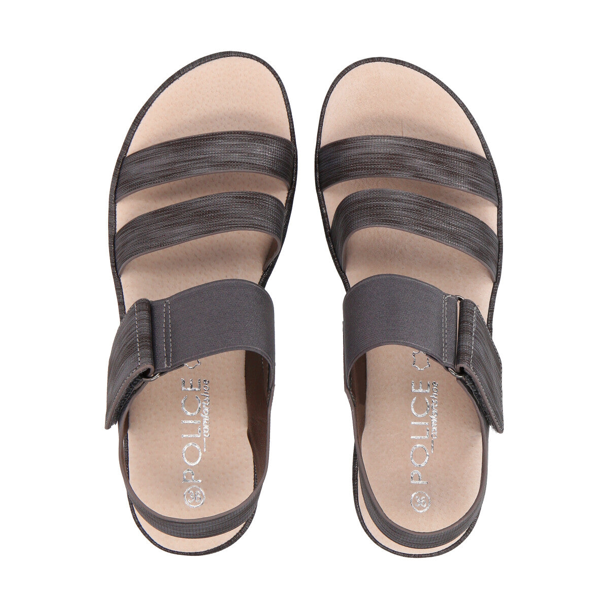 Sandalia Mujer Gris Macu Police