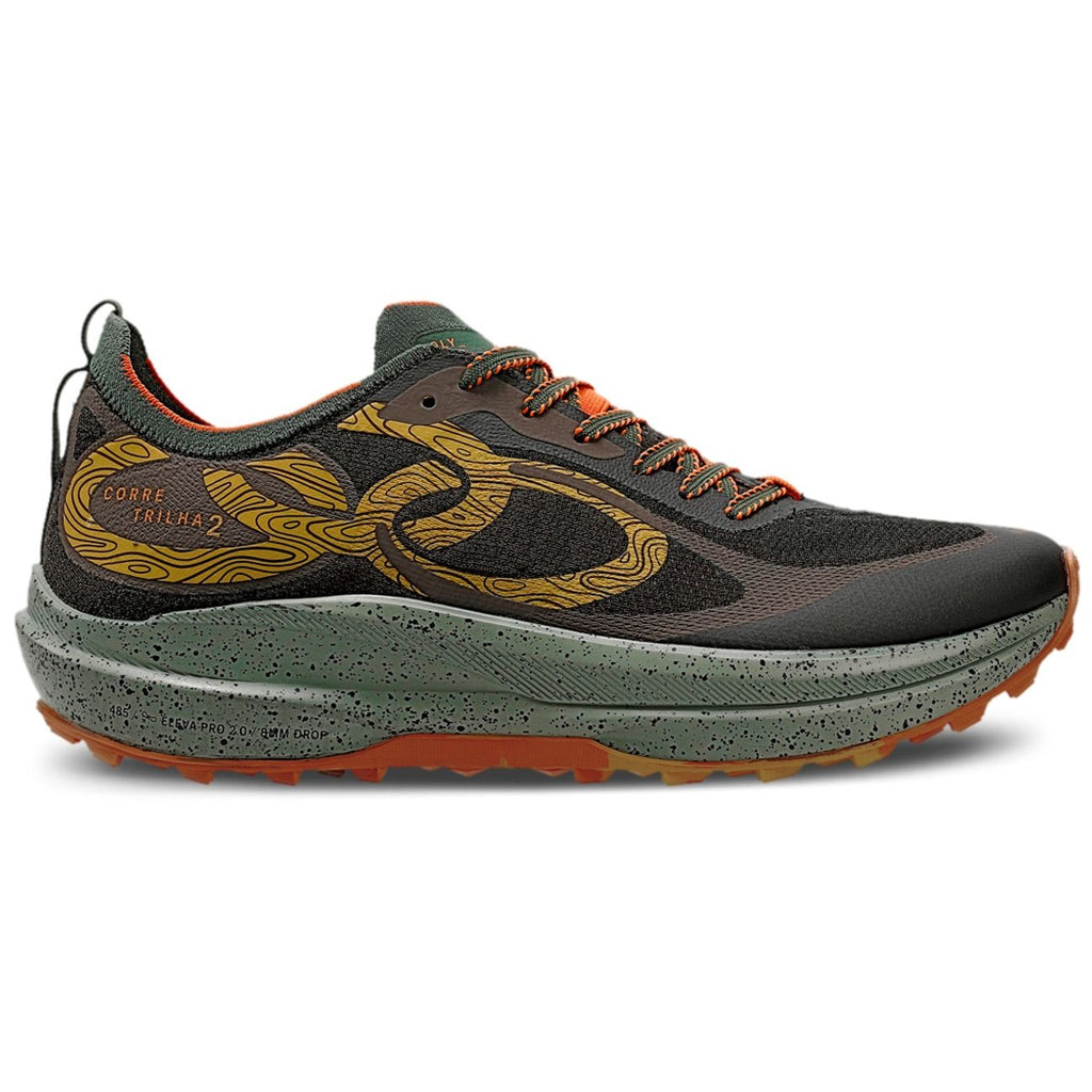 Zapatilla Trail Running Hombre Corre Trilha 2 Café/Militar