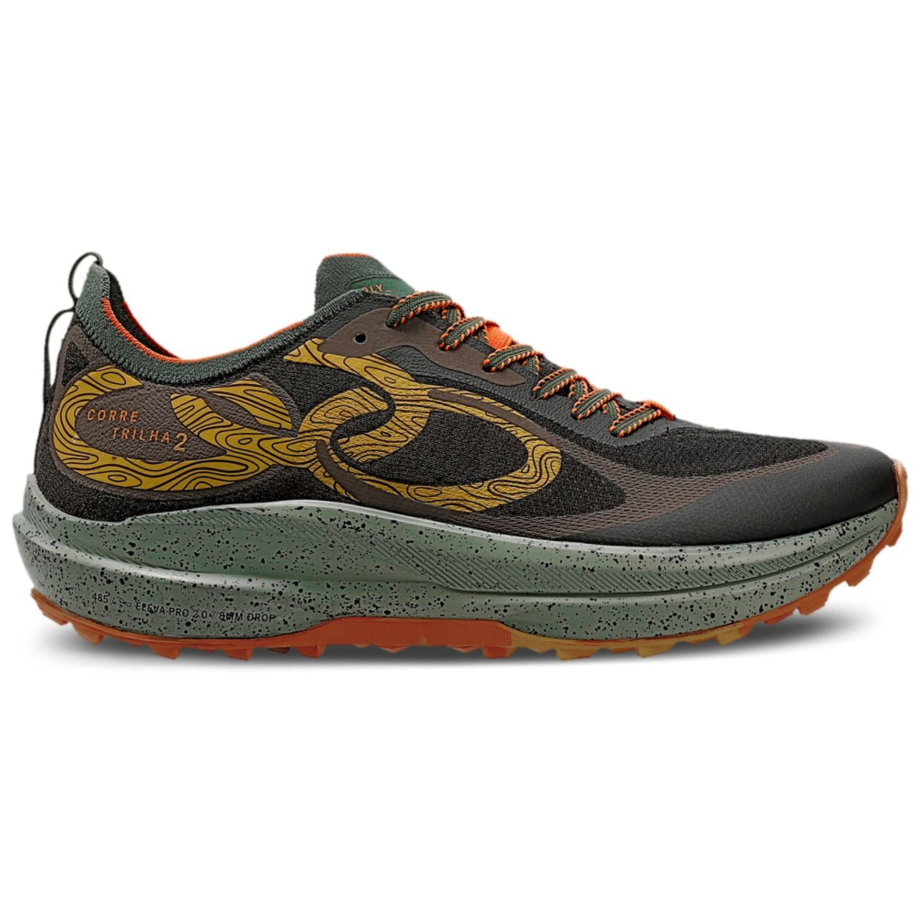 Zapatilla Trail Running Hombre Corre Trilha 2 Café/Militar