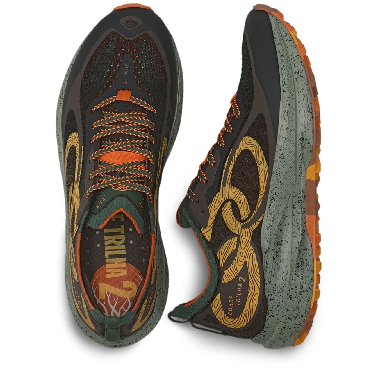 Zapatilla Trail Running Mujer Corre Trilha 2 Café/Militar