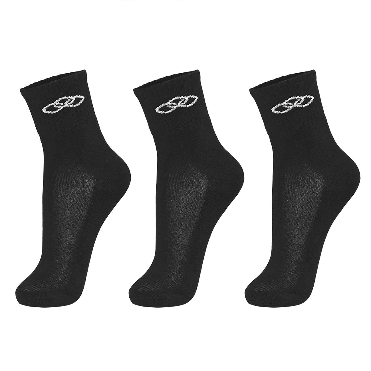 TRIPACK CALCETINES MEDIOS NEGRO MUJER