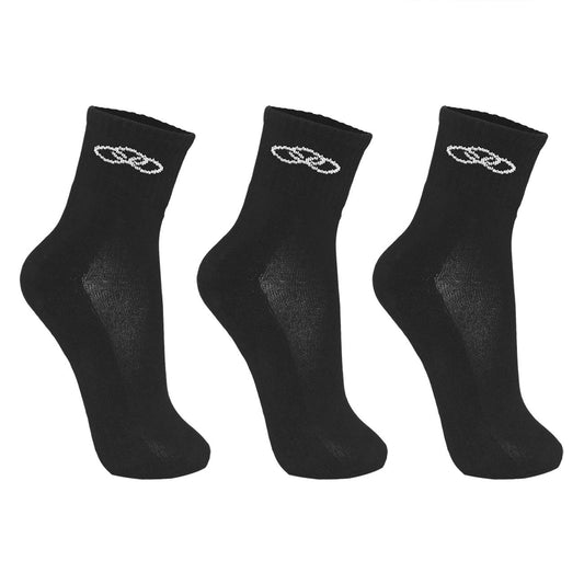 TRIPACK CALCETINES MEDIOS NEGRO MUJER