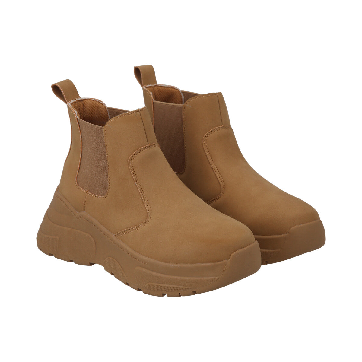 Botin Mujer Café Plataforma Dunkin Police
