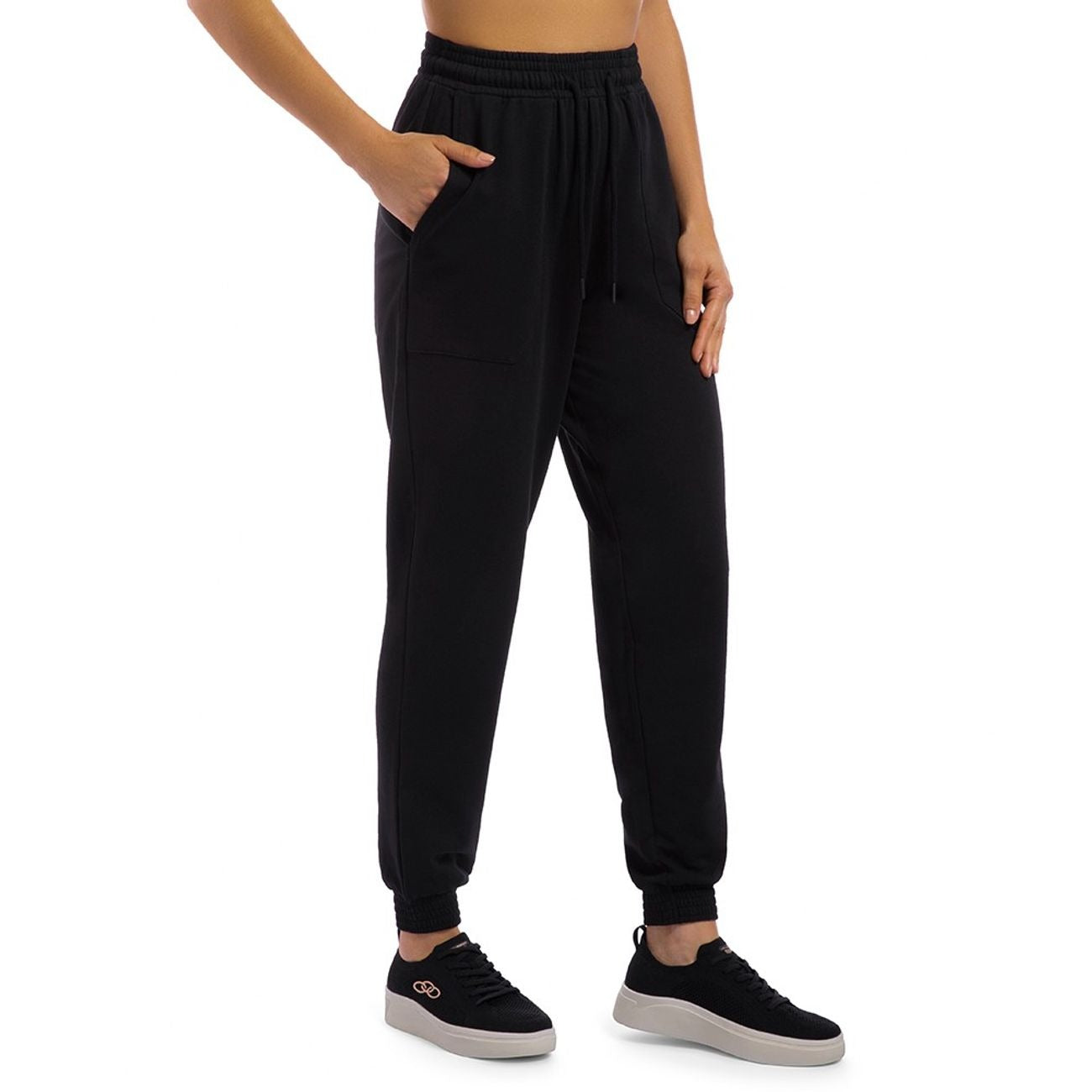 BUZO JOGGING COMFY NEGRO MUJER