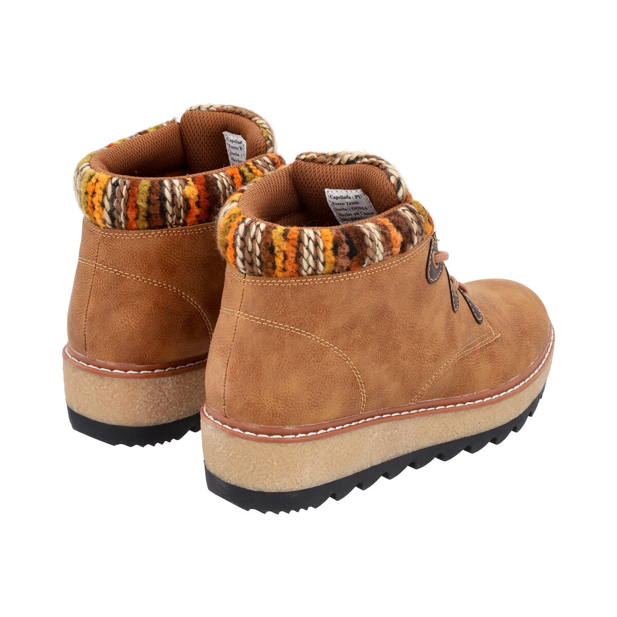 Botin Mujer Camel Nobuck 21 Police