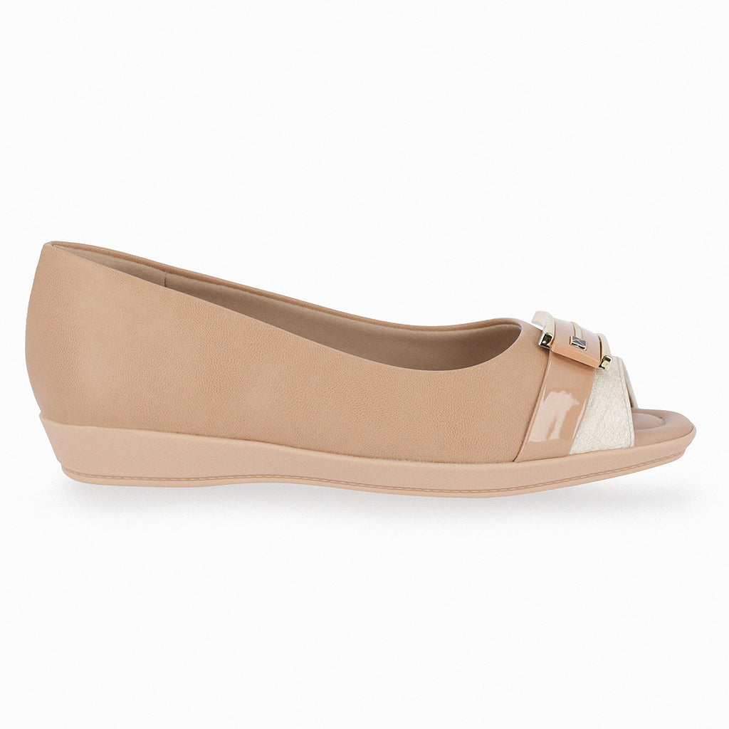 Zapato Mujer Nude/Blanco Pietra Piccadilly