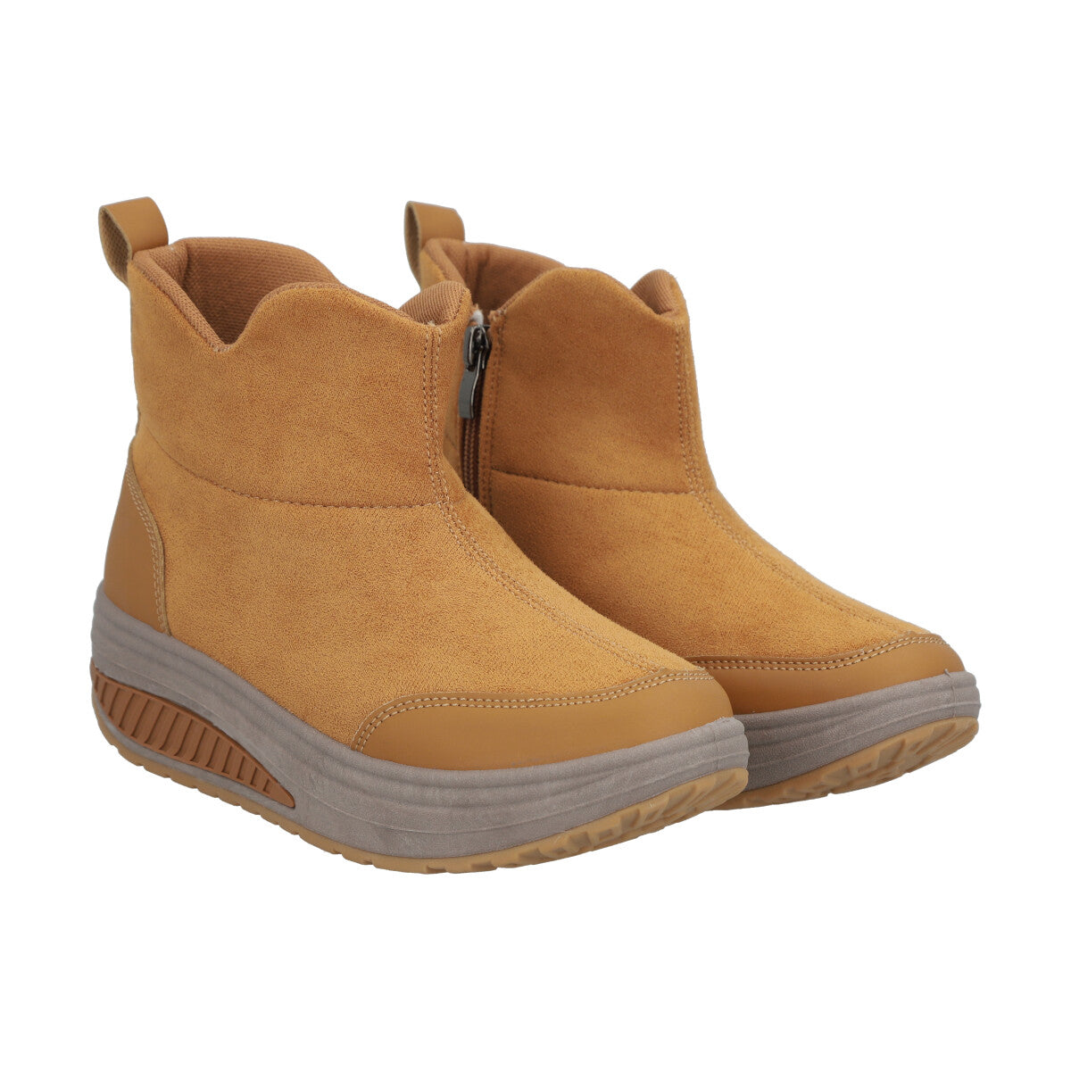 Botin Mujer Camel Plataforma Sole Police