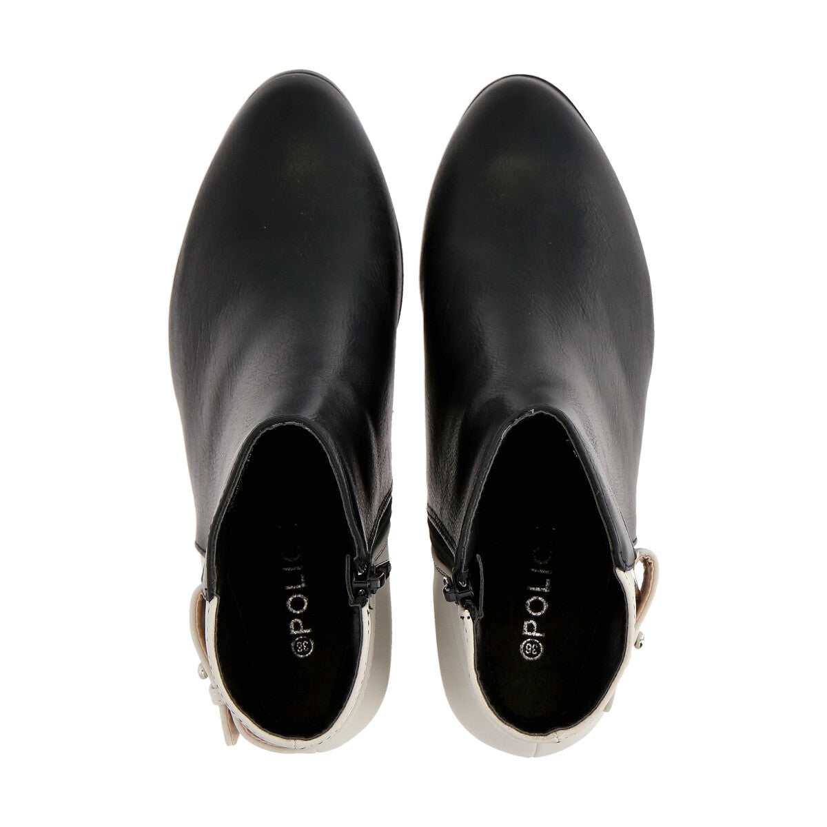 Botin Mujer Negro Rodas 11 Police