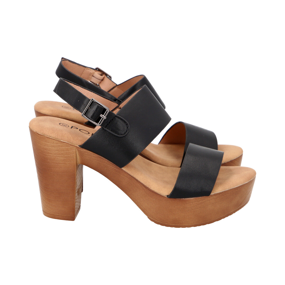 Sandalia Mujer Negro Lola Police