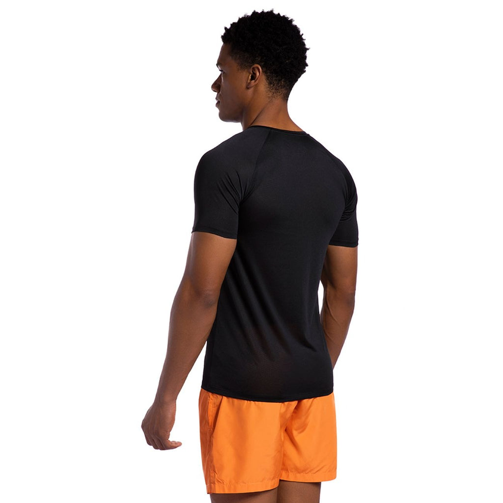 POLERA RUNNER MANGA CORTA NEGRA HOMBRE