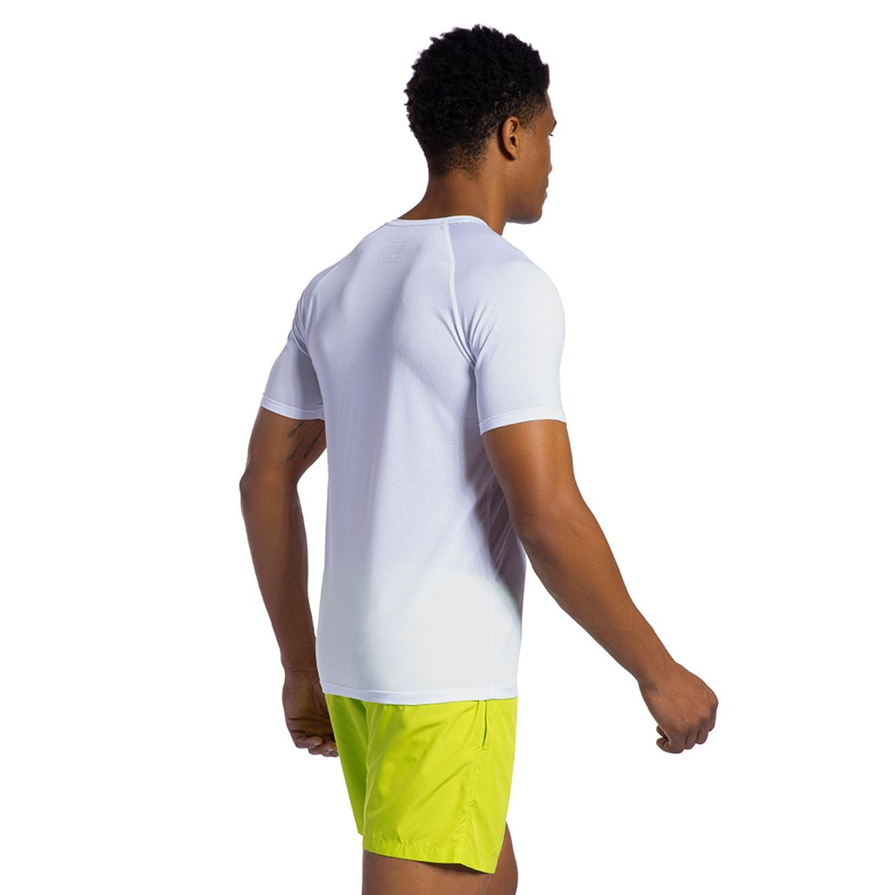 POLERA RUNNER MANGA CORTA BLANCA HOMBRE
