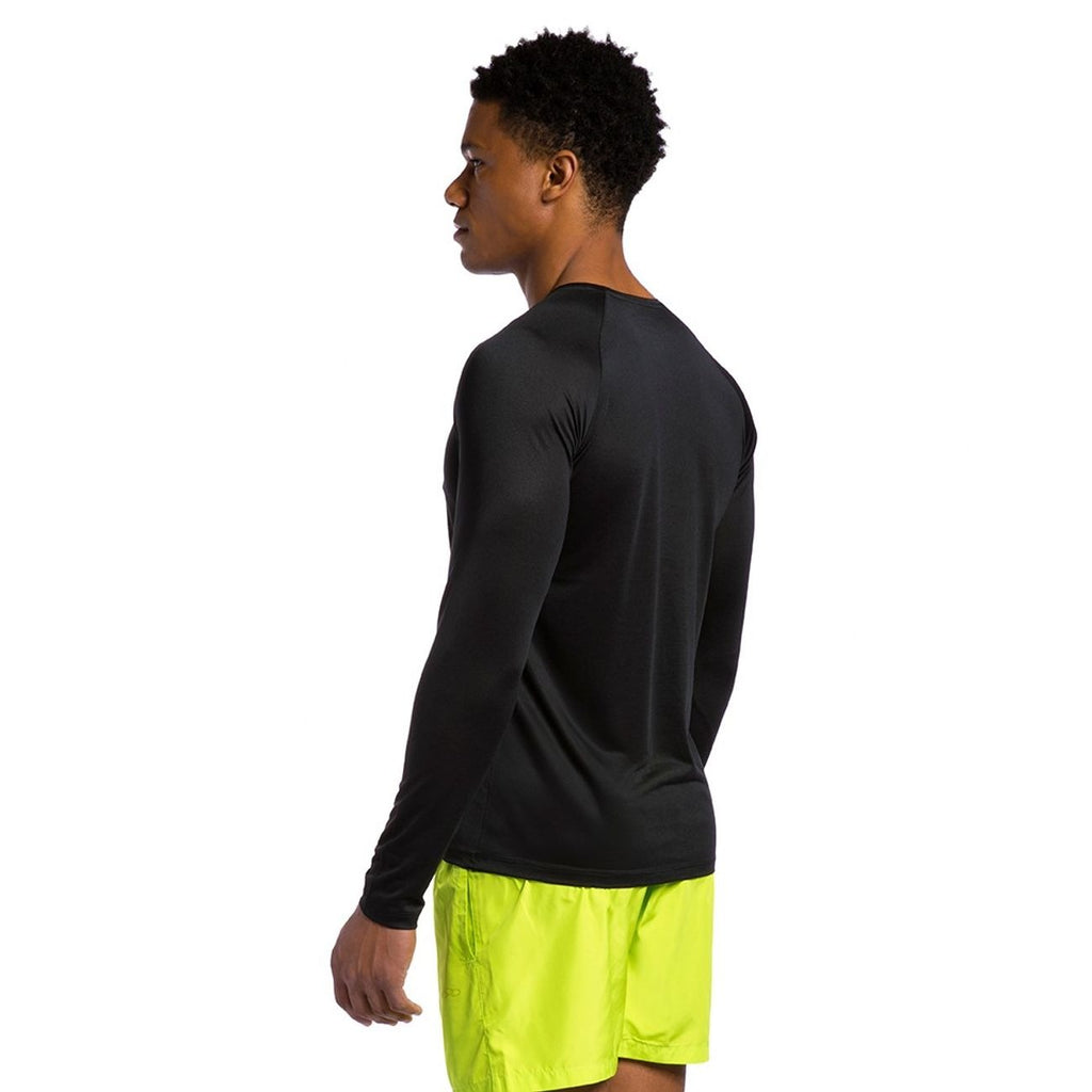 POLERA RUNNER MANGA LARGA NEGRA HOMBRE