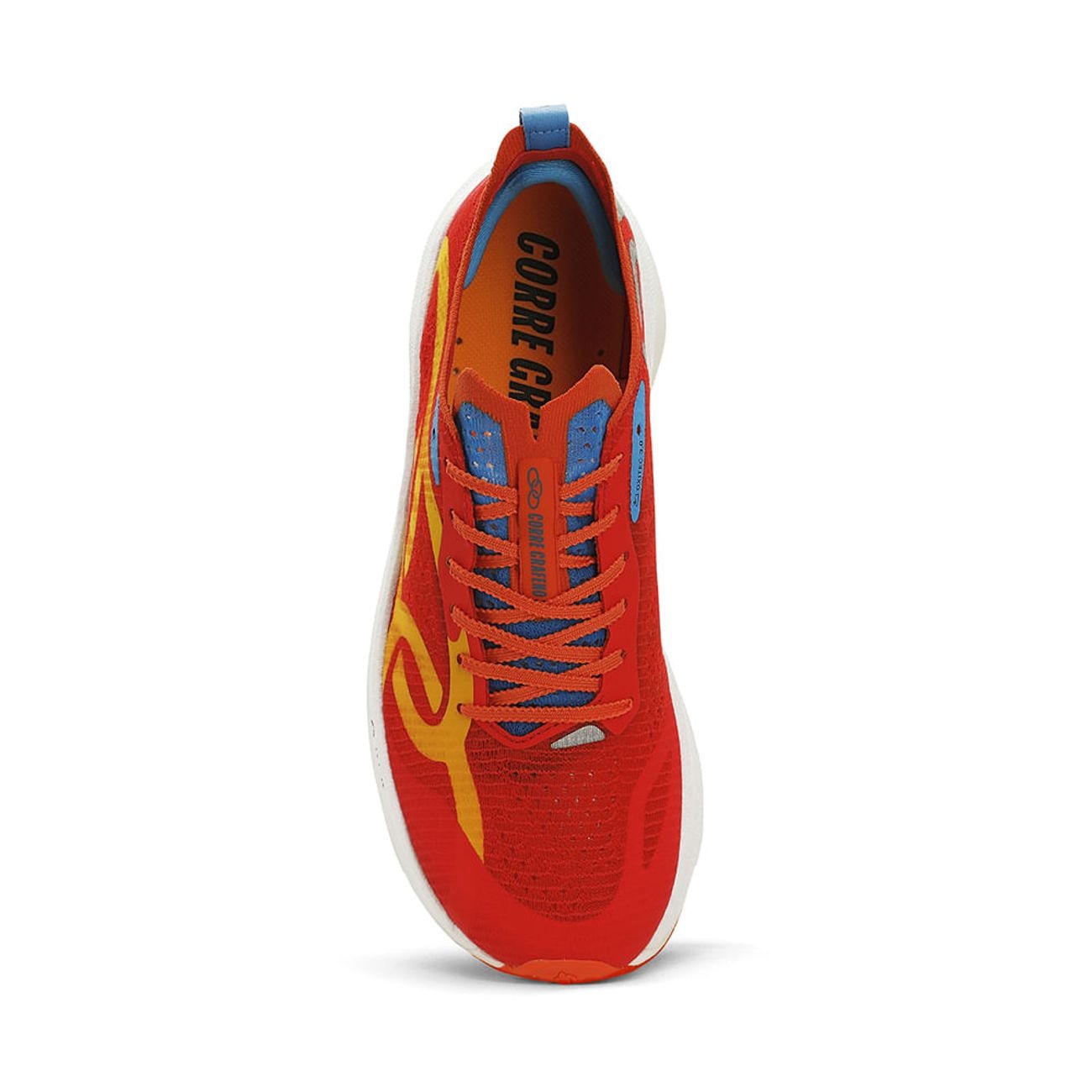Zapatilla Running Hombre Corre Grafeno 3 Rojo/Amarillo