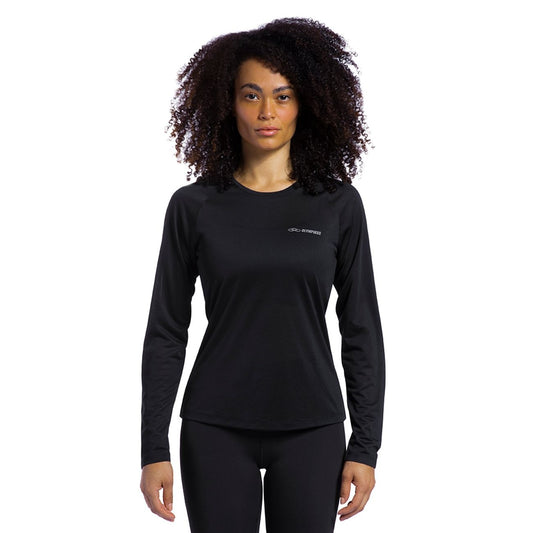 POLERA RUNNER 2.0 MANGA LANGA NEGRA MUJER