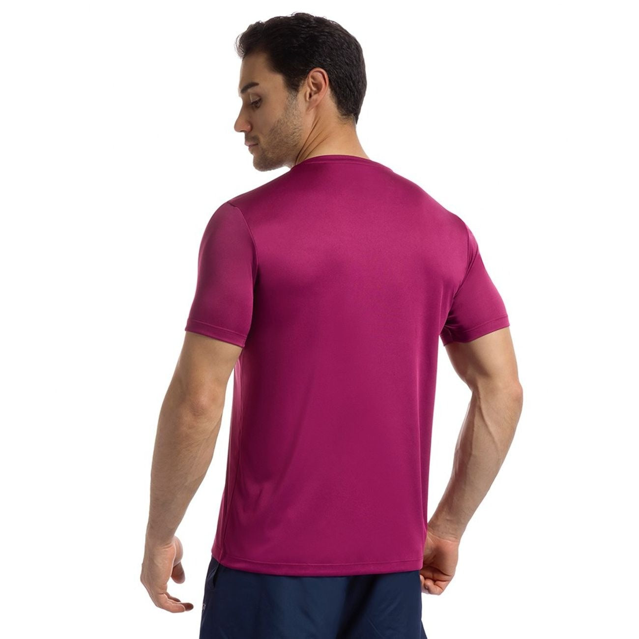 POLERA ESSENTIAL MANGA CORTA CEREZA HOMBRE