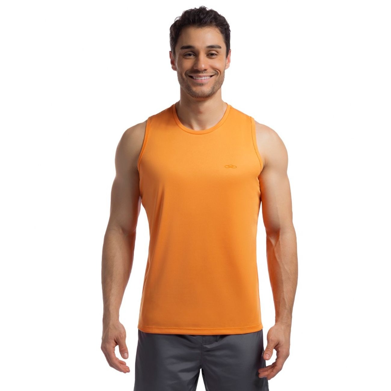 POLERA ESSENTIAL SIN MANGAS NARANJA HOMBRE