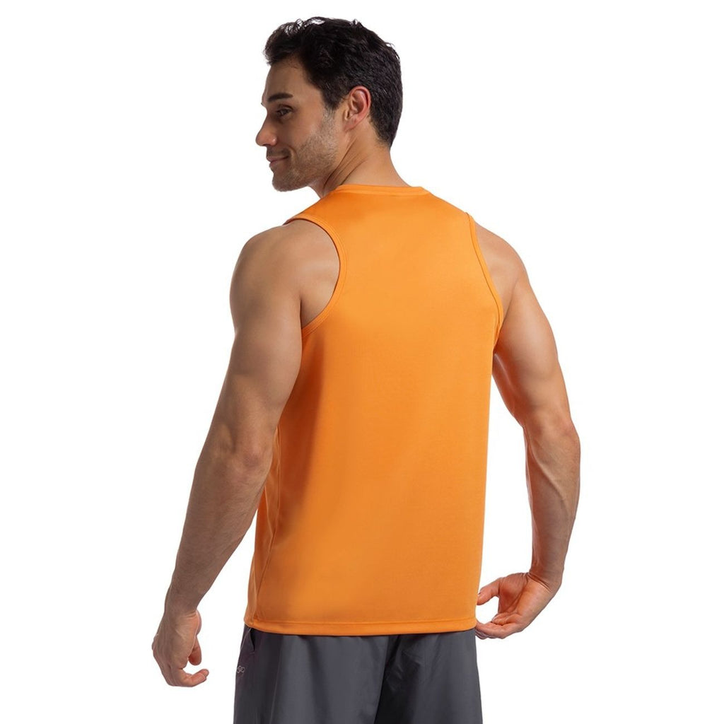 POLERA ESSENTIAL SIN MANGAS NARANJA HOMBRE