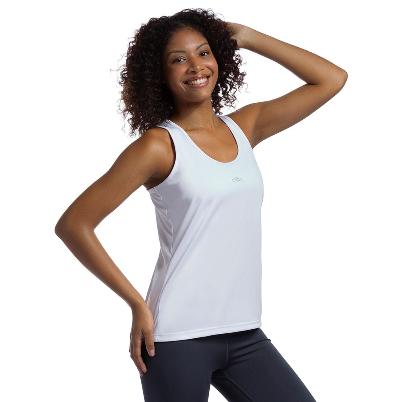 POLERA ESSENTIAL SIN MANGAS BLANCA MUJER