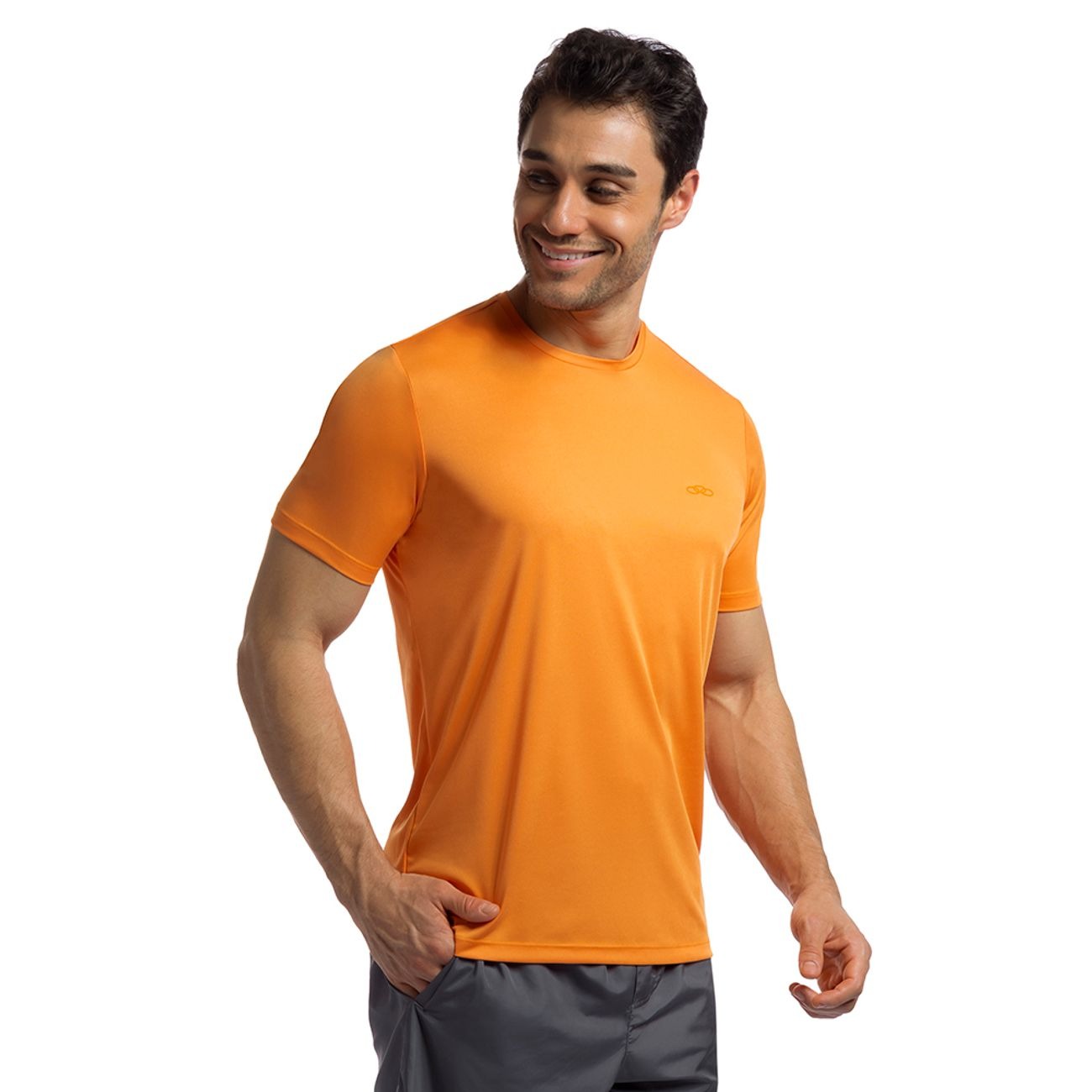 POLERA ESSENTIAL MANGA CORTA NARANJA HOMBRE